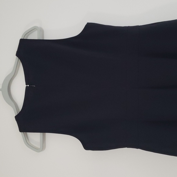 J. Crew Sleeveless Sheath Dress 12 Black Lined Soft Office Career Professional - Picture 5 of 14